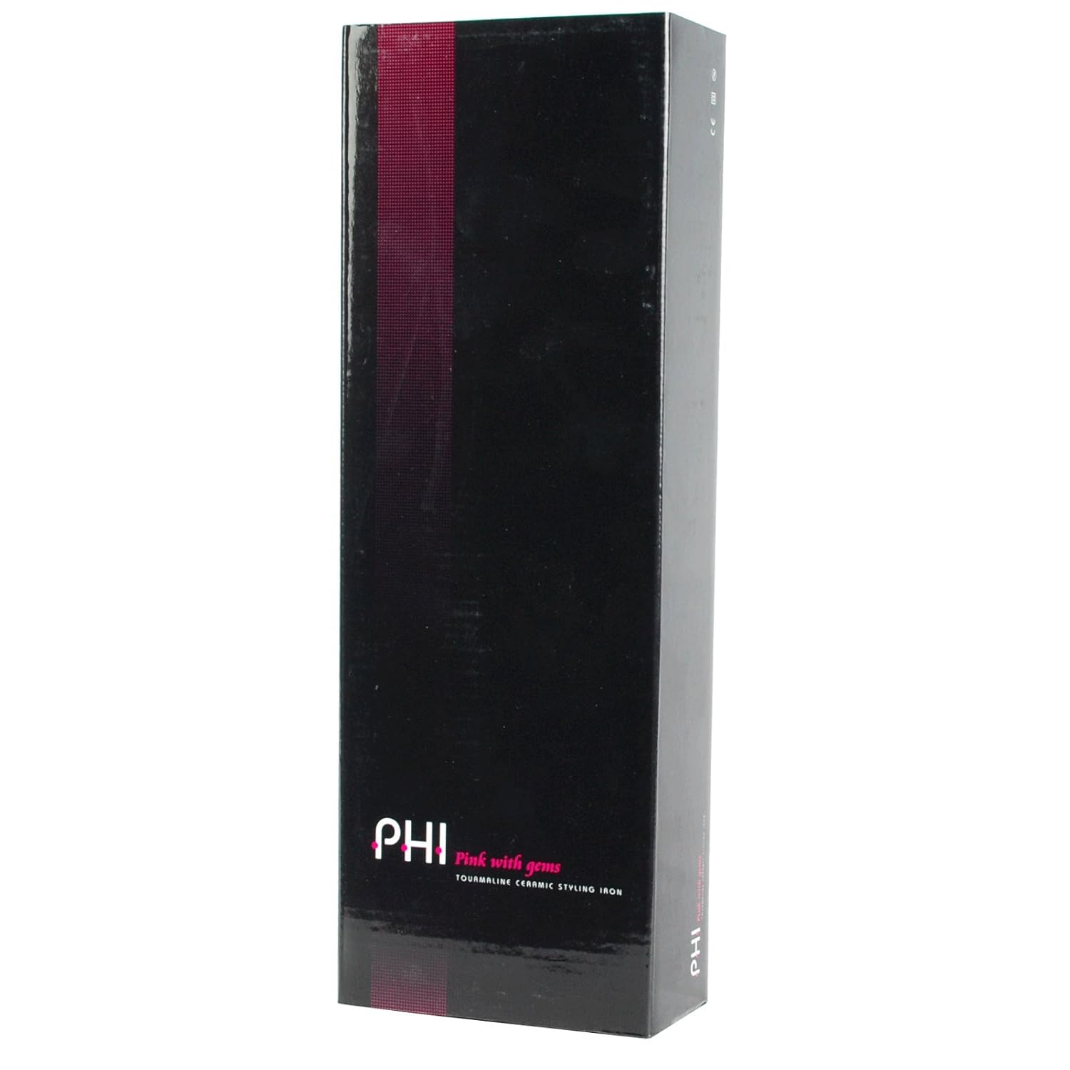 PHI BEAUTY PINK GEM HAIR STRAIGHTENER FLAT IRON CERAMIC Beauty