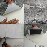 TOTIO Grey Marble Vinyl Self Adhesive Wallpaper Peel Stick 16x354 inch view 6