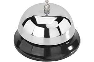 NEW STAR FOODSERVICE New Star Mirror Chrome Plated Table Bell Call Bell 4-inch
