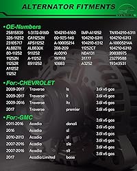 SZKAIDAG Upgraded Alternator for:-Chevy Traverse
