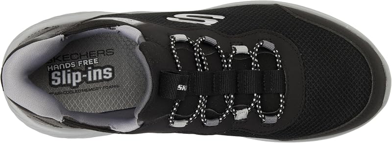 Niños Bounder Brisk-Burst Slip-In ENTRENADOR, Black Synthetic / Textile / Charcoal Trim, 37 EU