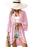 Women Summer Open Front Lightweight Lace Details