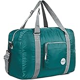 WANDF For Spirit Airlines Personal Item Bag 18x14x8 Foldable Travel Duffel Carry on Weekender Overnight for Women Men