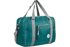 WANDF For Spirit Airlines Personal Item Bag 18x14x8 Foldable Travel Duffel Carry on Weekender Overnight for Women Men