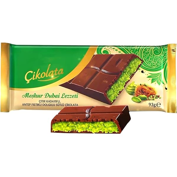 Amazon.com : Dubai Chocolate - Milk Chocolate With Pistachio