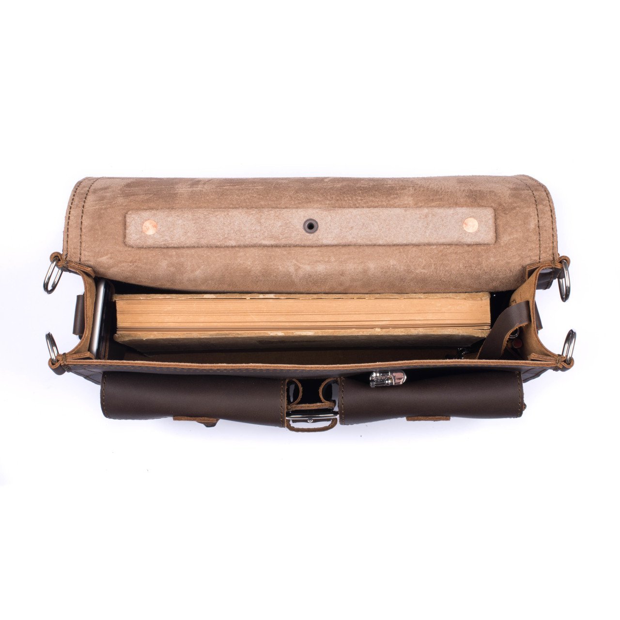 thin front pocket leather briefcase