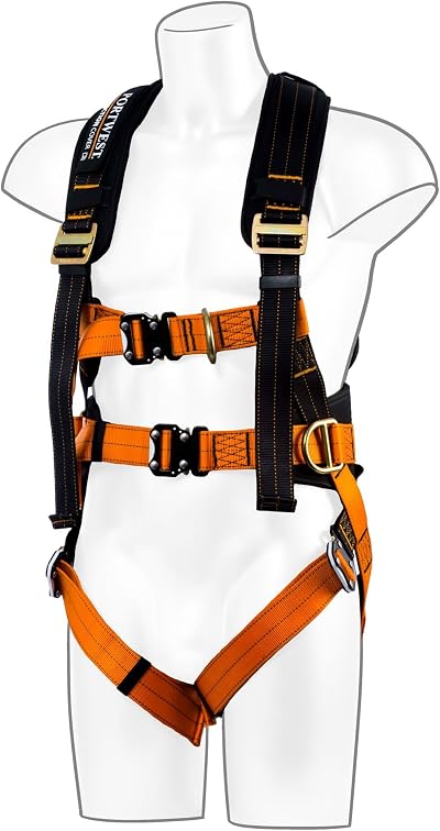 Portwest FP73 Ultra Full Body Harness Black/Orange XL 2X EN 361 358