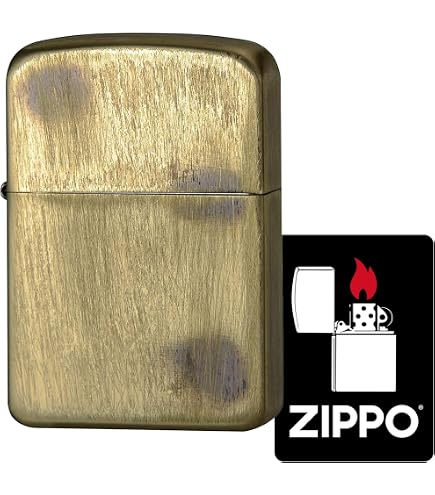 Amazon.com: Zippo 1941-2 Windproof Brass Lighter Double-Sided 1941