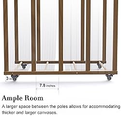 UNZERO Art Storage Rack, Art Canvas Storage, Art