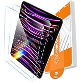 EZ-GLAZ-for iPad Pro 12.9 Inch Screen Protector 6th 5th 4th 3rd Gen | (2022/2021/2020/2018), Military-Grade Shatterproof, Tempered Glass with Installation Box, Anti-Scratch, Bubble Free,HD