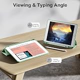 Vobafe iPad 10.2 Case 7th/8th/9th Gen TPU Back Pencil Holder Auto Wake Green view 8