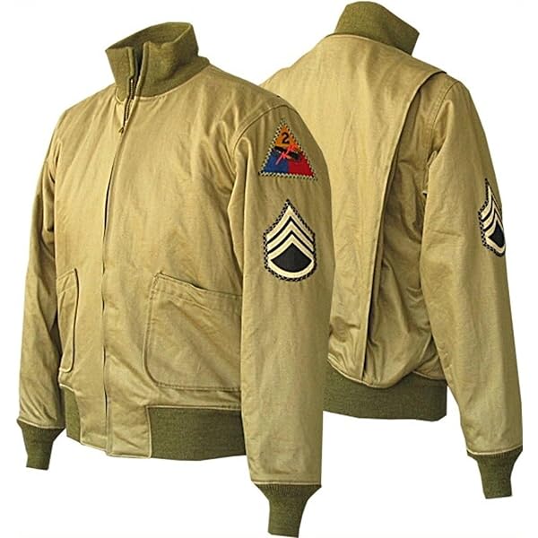 Marche Sydney Furee Khaki Wardaddy Jacket Tanker Jacket Brad Pitt