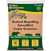 HIRAM'S GranuCide Mouse Repellent Granules &ndash; Cedar, Peppermint &amp; Cinnamon Scented Rodent Repellent &ndash; Botanical Formula for Garages, Sheds, Patios, RVs, Gardens &amp; Perimeters &ndash; 8 lb Bag