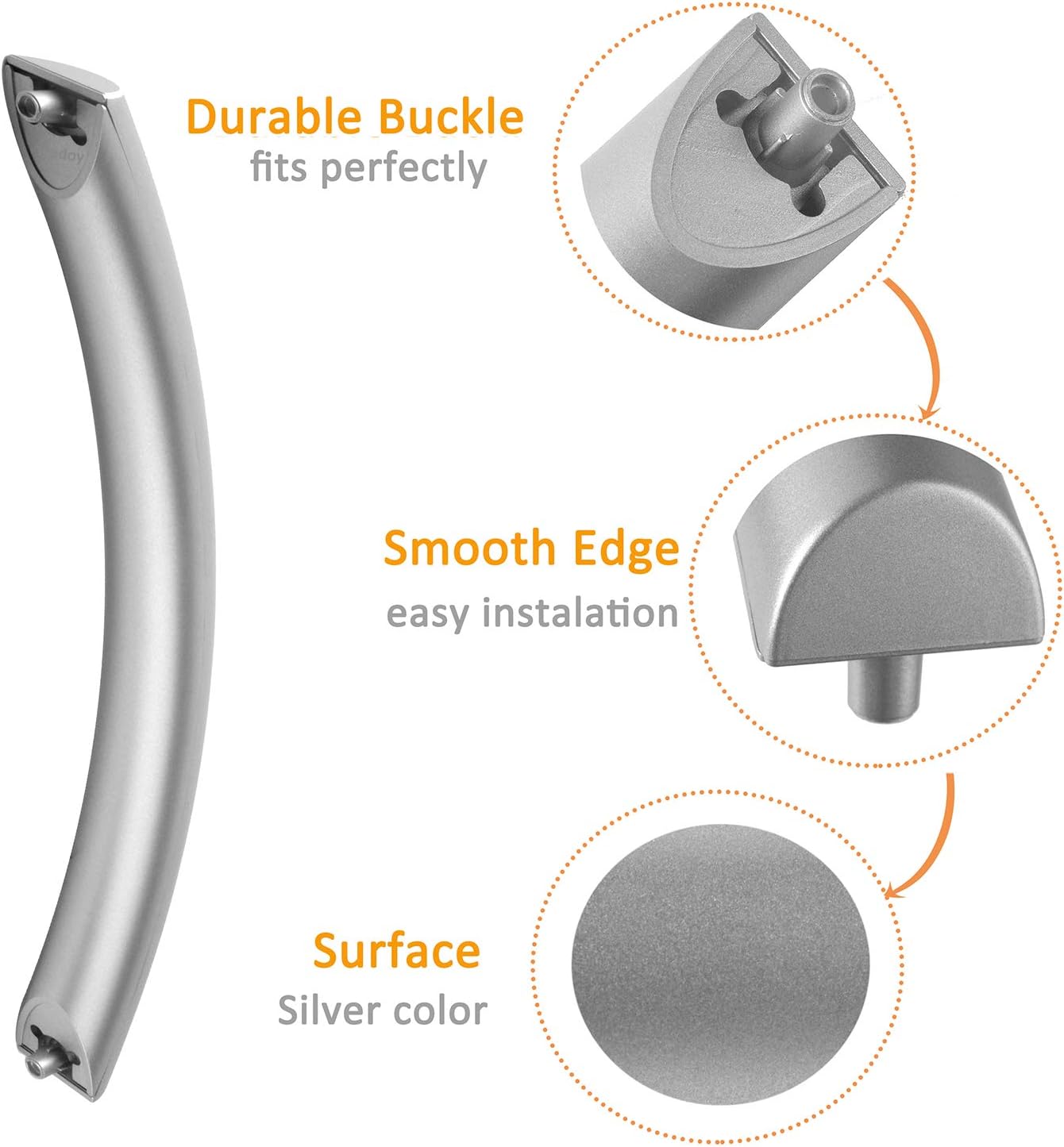 ME16K3000AS Compatible with Samsung Microwave Door Handle Replacemnet,Compatible with Samsung DE94-02409c, SMH1611SE, Microwave Oven Replacement Parts: Home Improvement