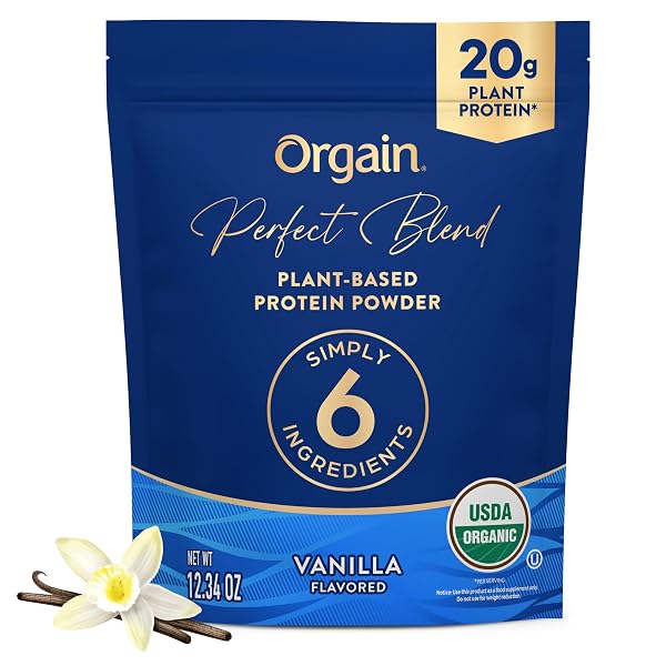 ORGAIN ORGANIC VEGAN PERFECT BLEND PROTEIN POWDER, 20G...