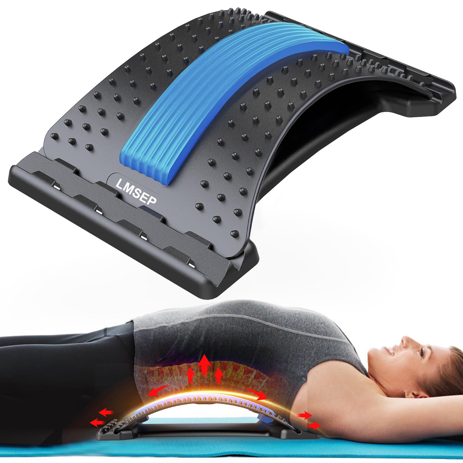 Mua Back Stretcher for Lower Back Pain Relief, Multi Level Back Cracker