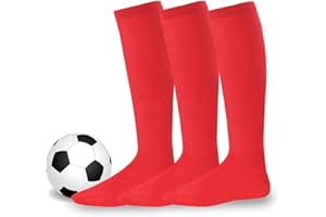 TEEHEE SOCKS Soccer Socks Athletic Sports Socks Softball Baseball Cushioned Knee High Tube Socks Kids Teens Women Men Unisex