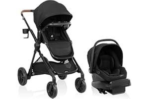 Evenflo Pivot Xpand NXT Travel System featuring LiteMax NXT Infant Car Seat - Coal Black
