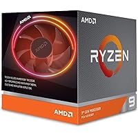 AMD Ryzen 9 3900X 12-core, 24-thread unlocked desktop processor with Wraith Prism LED Cooler
