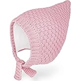JELLYTREE Baby Hat Winter Bonnet Toddler Earflap Hat Warm Thick Knit Infant Cotton Lined Pixie Gnome Beanie Set 3m 6m 12m