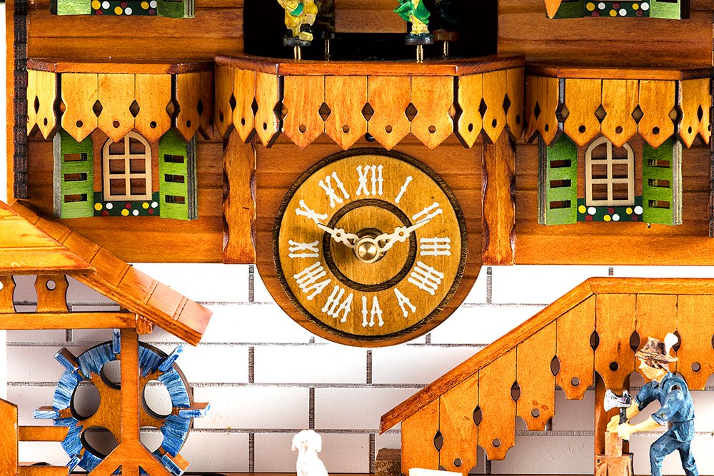 Kintrot Cuckoo Clock Black Forest Quartz Wall Clock Pendulum Movable