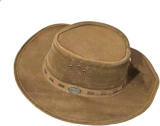 old leather hat