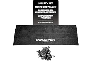 PowerNet Dugout Shade Cover, Baseball & Softball Portable Sun Shade, Outdoor Sports Sun Cover for Chain Link Fence, 18.75 FT 