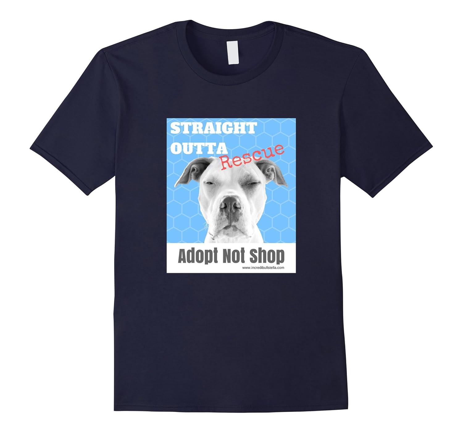 Straight Outta Rescue Adopt not Shop T-shirt-ANZ