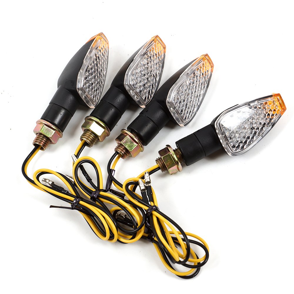 DIYI 4pcs 15 LED Motorcycle/Bike Turn Signal Indicator Light Bulb Blinker