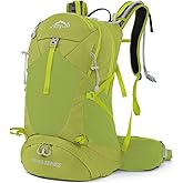 IX INOXTO Hiking Backpack, 26L/40L Waterproof Hiking Daypack with 3L Water Bladder and Rain Cover, Lightweight Travel Camping Backpack for Men Women (Fruit Green)