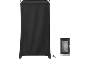 Electric Smoker Cover for East Oak 30 inch Digital Vertical Electric Smoker, 600D Heavy Duty Waterproof UV Fade Resistant Gri