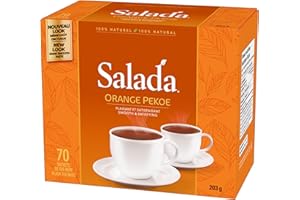 Salada Orange Pekoe Black Tea Bags - 70 Count (Pack of 1), Smooth and Satisfying, 100% Rainforest Alliance Certified, Caffein