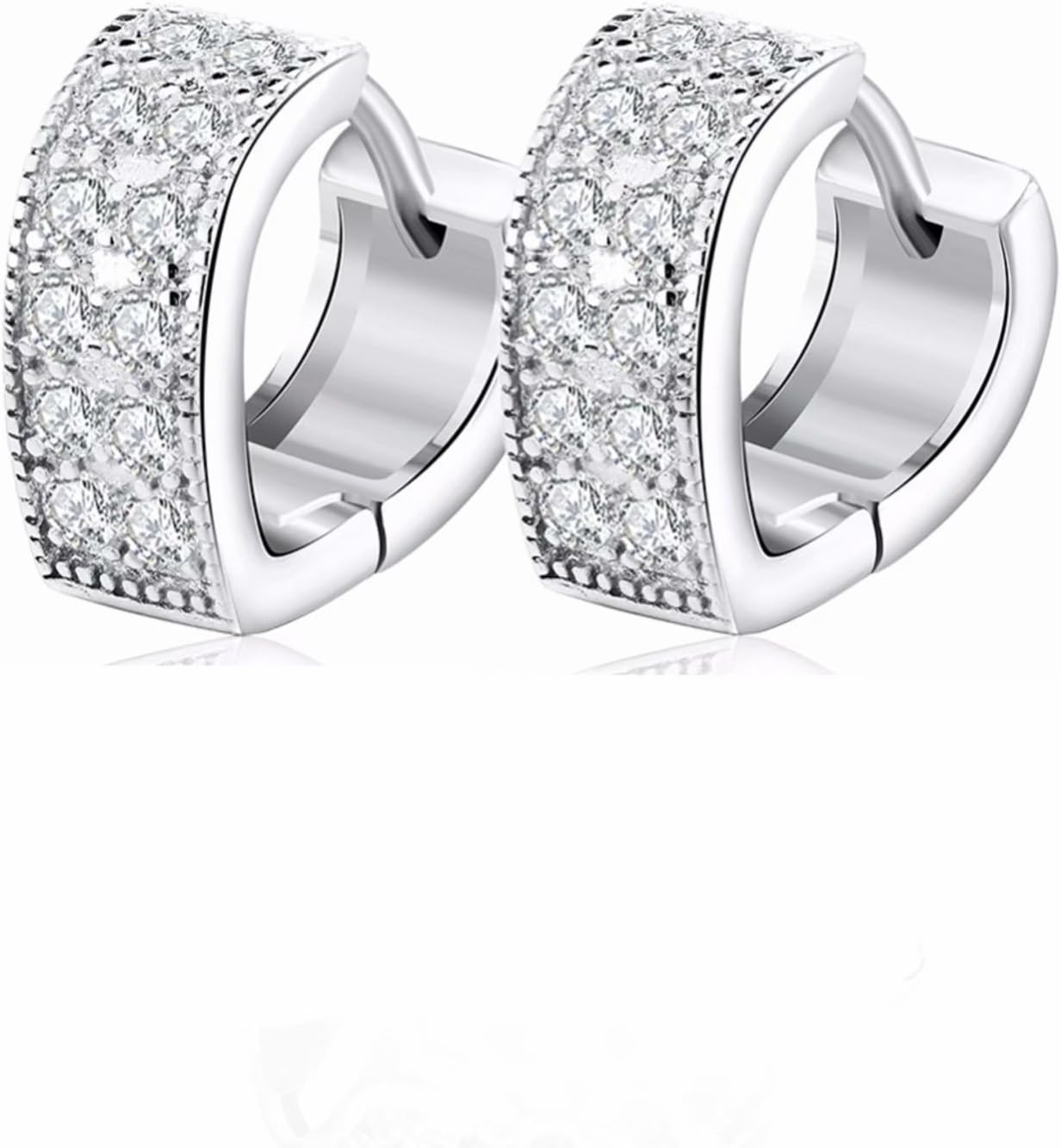 Anik Sunny 2015 Cute Lady 925 Sterling Silver Jewelry Love Heart Crystal Ear Stud Earrings