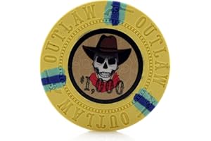 Versa Games Outlaw Clay Poker Chips in 13g - Pack of 50 (Choose Colors)