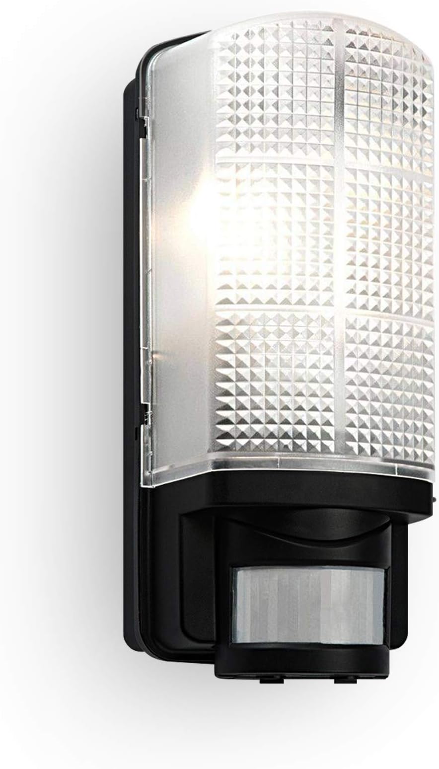 National Lighting Motion Outdoor Lights PIR Wall Bulkhead Black IP44 E27