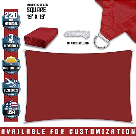 Amazon Com Tang Sunshades Depot 19 X19 Square Waterproof