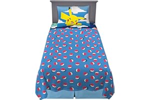Pokemon Anime Kids Bedding Super Soft Microfiber Sheet Set, Twin, By Franco
