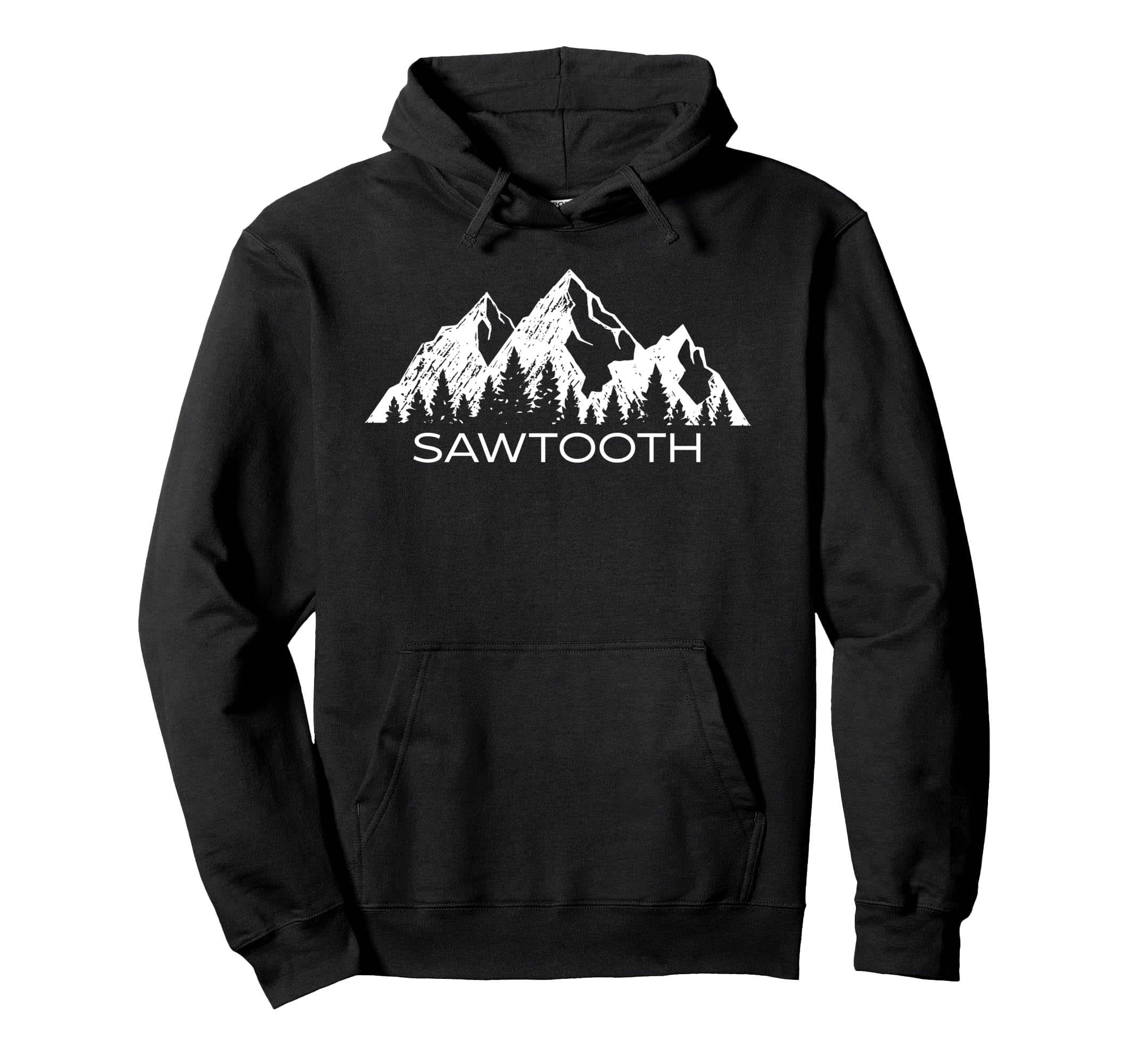 Photo 1 of Sawtooth National Forest Idaho Gift | Sawtooth Mountain Pullover Hoodie