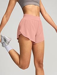 Soothfeel High Waisted Athletic Running Shorts for