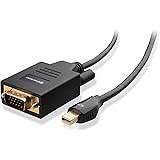 Cable Matters Mini DisplayPort (Thunderbolt&trade; 2 port Compatible) to VGA Cable in Black 6 Feet