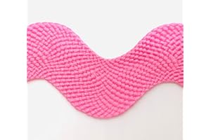 TRIMPLACE 1-1/8 inch Jumbo RIC Rac- 12 Yards (Pink)