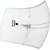 TP-Link 2.4GHz 24dBi Directional Grid Parabolic Antenna, N Female Connector, Weather Resistant (TL-ANT2424B)