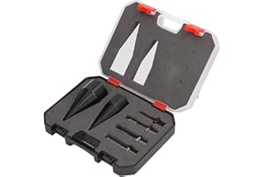 YOSOO Wood Splitter, Splitting Wood Cone, 32mm 42mm Firewood Splitter with Handles, Drill Attachment