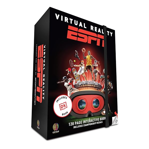ABACUS BRANDS VIRTUAL REALITY ESPN GIFT BOX – ILLUSTRATED INTERACTIVE VR BOOK AND STEM LEARNING ACTIVITY SET