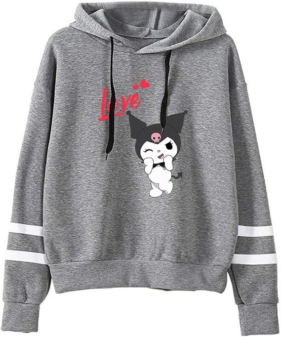 Kuromi Sudadera Con Capucha Para Ni as Divertida Sudadera Con Capucha 