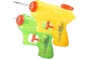 ZHAOLIESM 2 Packs Water Guns for Kids Adults, Colorful Squirt Water Pistols, Small Manual Water Soaker Gun Summer Swimming Pool Outdoor Games Beach Water Fighting Toys Gifts for Boys Girls Children