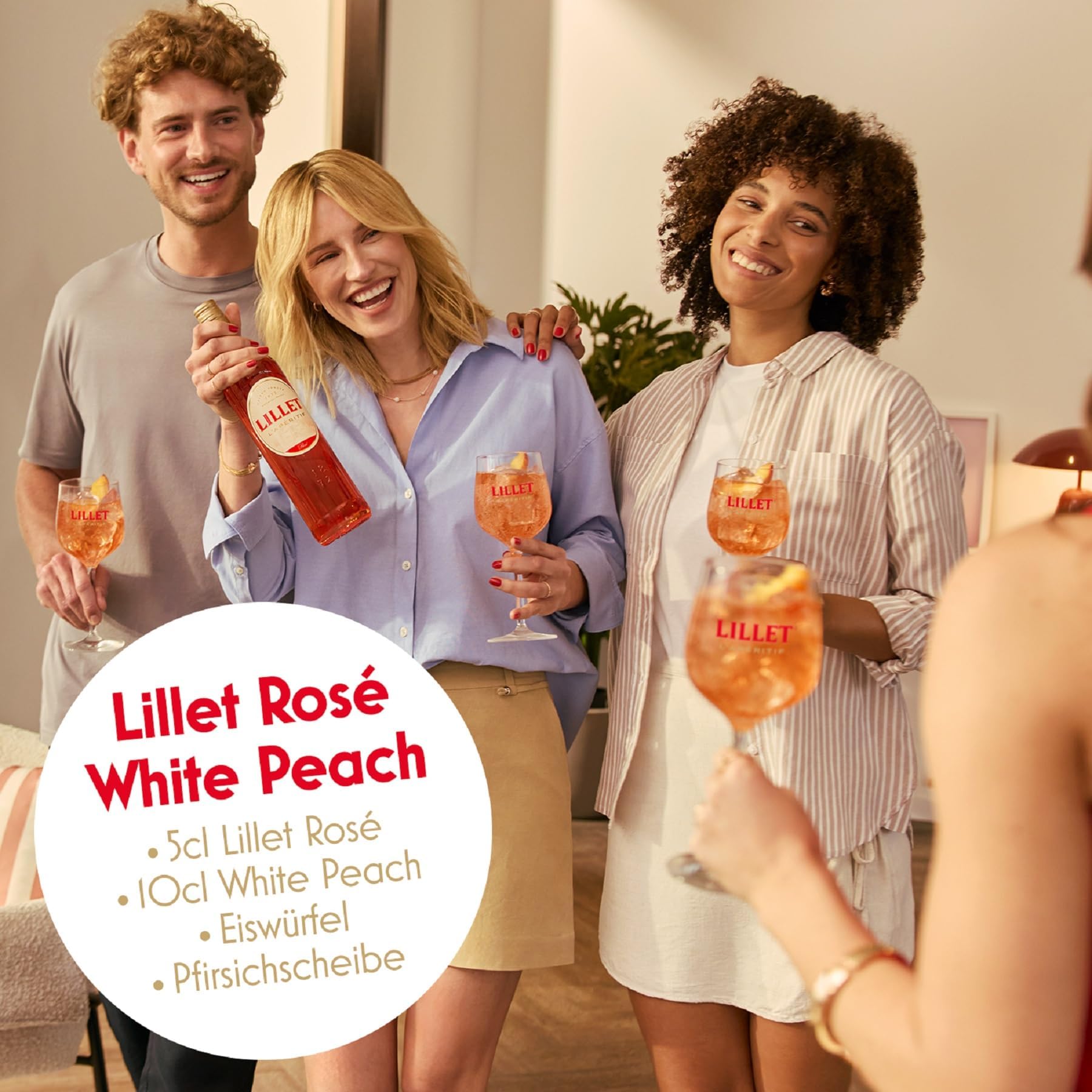 Lillet Rosé, französischer Wein-Aperitif, fruchtig-frischer Geschmack von Orange & roten Früchten, für Spritz & Cocktails, 17% Vol., 1 x 0,75 l 4