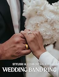 Jstyle Stainless Steel Wedding Rings for Men Women