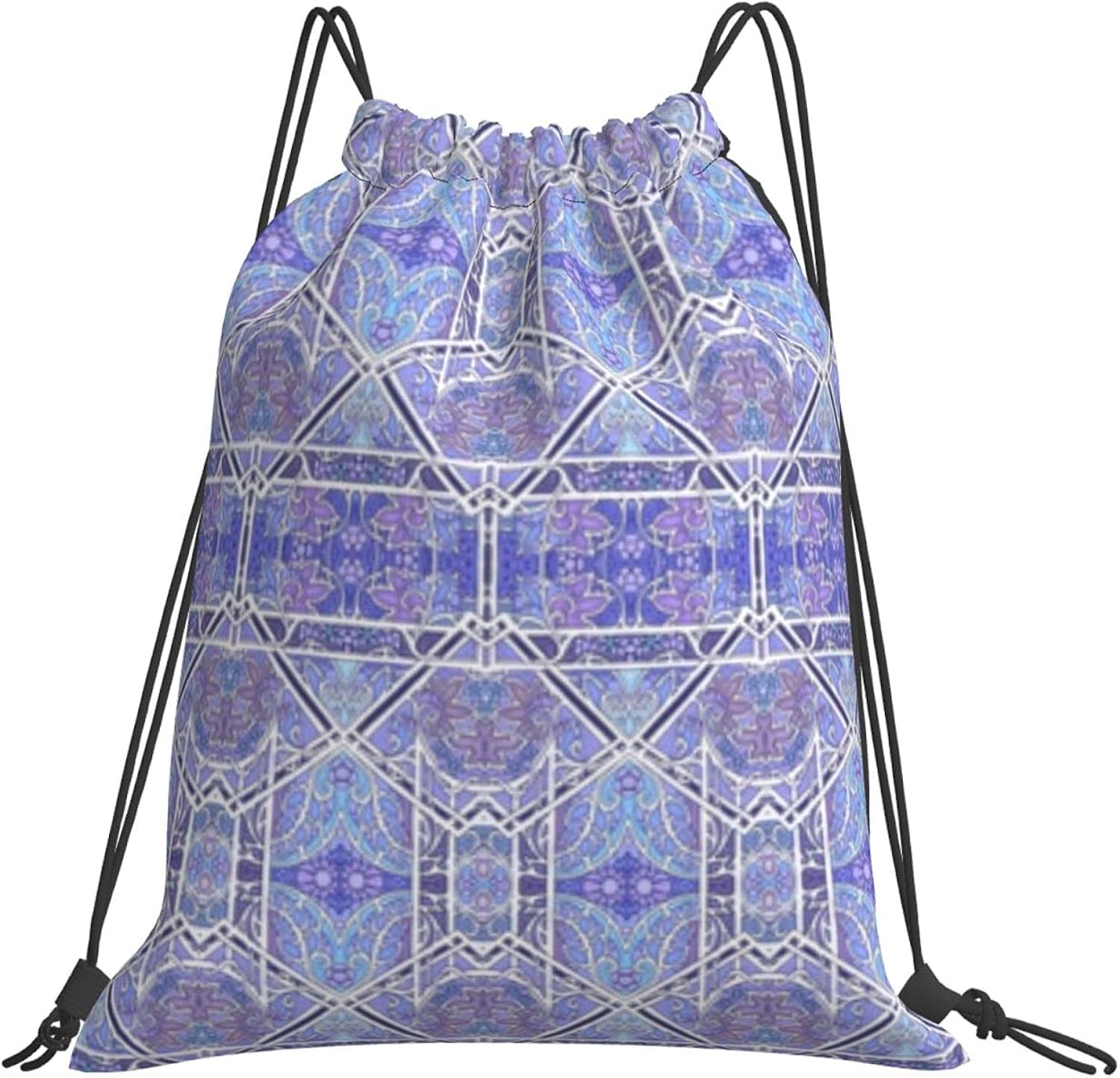 Drawstring Bag Gym Backpack Bag Bulk Moderne Blues for Men Women Gym