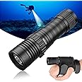 Trustfire DF006 Dive Light, 2300 Lumen Diving Flashlight, 100 Meters Scuba Diving Flashlight, IPX8 Waterproof Underwater Flashlight, 3 Modes Dive Lights Scuba Diving with Scuba Flashlight Holder Glove